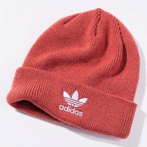 adidas Originals Trefoil Magic Earth Red Knit Beanie Hat